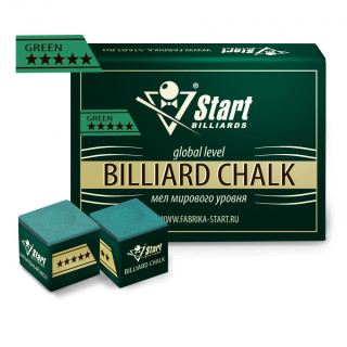 Мел Startbilliards 5 звезд зеленый (12шт)