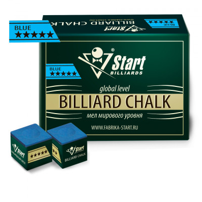 Мел Startbilliards 5 звезд синий (72 шт. качества 8А)